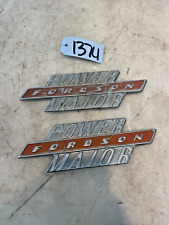 1960 Fordson Power Major Tractor Side Hood Emblems