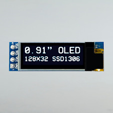 0.91 128x32 I2c White Oled Display For Diy Arduino Pic Projects Dc3.3v 5v