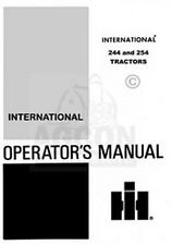 International 244 254 Tractor Owner Operators Manual Ih