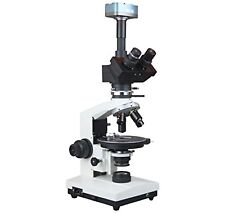 Radical Professional Trinocular Geology Led Polarizing Microscope W 10mp Camera