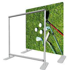 88wx89h Straight Booth Exhibit Show Tension Fabric Ez Tube Display Wall Stand