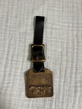 Vintage International Ih Payloader Pocket Watch Fob Herman Brown Iowa Milan Il