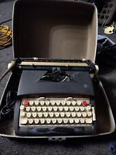 Vintage Sears Electric Twelve Portable Typewriter W Hard Case Works