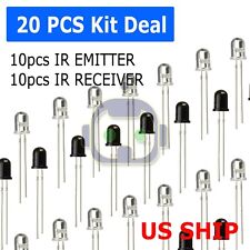 20pcs 5mm 940nm Leds Infrared Emitter And Ir Receiver 10pairs Diodes F5 N217
