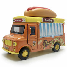 136 Hot Dog Truck Fast Food Van Model Car Diecast Toy Vehicle Gift Pull Back