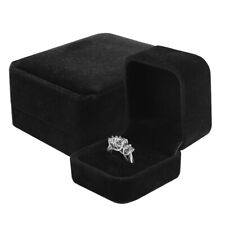 Black Lot Of 20 Velvet Ring Boxes Proposal Engagement Jewelry Earring Gift Boxes