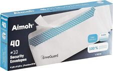 Security Tinted Self-seal Letter Envelopes-no Window White-24 Lb- 100 Count
