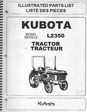 Kubota Tractor Illustrated Parts List For Model L2350