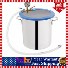 5 Gal Tempered Glass Lid Vacuum Chamber Vacuum Degassing Chamber Low Noise Sale