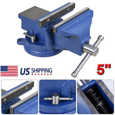 5 Bench Vise W Anvil 360 Swivel Locking Base Table Top Clamp Heavy Duty Vices