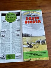 John Deere Grain Binder For 1939 Brochure Fcca