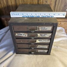 Vintage Kennedy 5 Drawer Parts Hardware Organizer Box Chest Machinist Cabinet