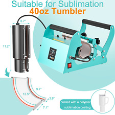 Travel Mug Tumbler Heat Press Machine Sublimation Printing 110v 40oz Cup