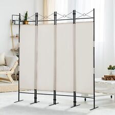 4-panel Room Divider Folding Privacy Portable Partition Screen For Home Office