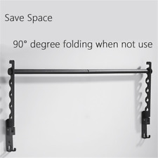 90rotate Foldable Wall Clothes Rack Clothes Drying Pole Wall-mounted Pole