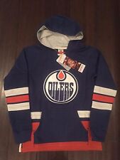 Edmonton Oilers New Youth Large Lace Hooded Sweatshirt . Nhl Hockey Boy Girl
