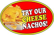 Cheese Nachos Decal Choose Your Size Food Concession Vinyl Sign Sticker