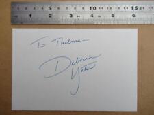 Deborah Yates  American  Original Autograph Signature File Sb1