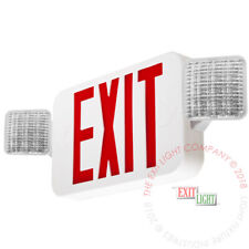 Lfi Lights Red Led Exit Sign Emergency Light Combo Ul Listed Combo2-r-w-bb