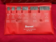 Starrett S154lz Adjustable Parallel Set Of 6-38 To 2-14 Range  In Stock