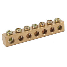 7 Holes Electrical Distribution Wire Screw Terminal Ground Copper Neutral Bar