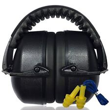 Safety Ear Muffs Free Ear Plug Kit Hearing Protection For Shooting Noise Cancel