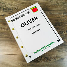 Oliver 1800 1900 Tractor Service Manual Repair Shop Technical Workshop Book