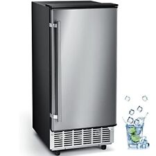 Commercial Ice Maker Machine Built-in Ice Maker 80lbs Lab Daily Reversible Door