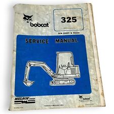 Bobcat 325 Compact Excavator Service Manual Shop Repair Book