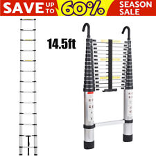 Extension Ladder Telescoping Ladder 14ft5 Compact Ladder Collapsible 330 Lb Load