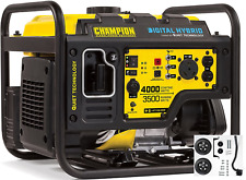 Champion 4000-watt Rv Ready Generator Quiet Technology Mobile Kit Digital Hybrid