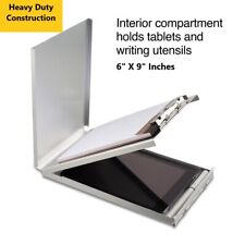 Heavy Duty Officehome Jotter 6x9 Memo Aluminum Storage Clipboard Silver New