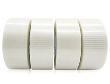 Bomei Pack 4rolls Bi Directional Filament Tape Fiberglass Reinforced Strappi...