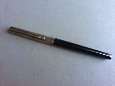 Levenger Tuxedo 80s German Fountain Pen Sterling Cap. 18k Gold Nib
