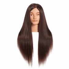 26-28 Cosmetology Mannequin Head Human Hair Hairdressing Training Model Doll