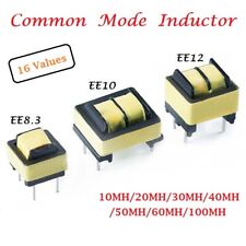 Common Mode Inductor Ee8.3ee10ee12 Power Filter Inductance Coil 10mh - 100mh