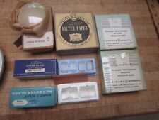Misc Lot Fisher Scientific Glass Microscope Slides Cover Glass Filters
