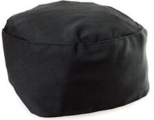 Black Chef Hat Elastic On Back. One Size Fit Most.