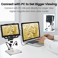 9 Lcd Electronic Cameravideo Microscope 1600x For Coin Jewelry Pcb Repairing