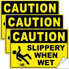 Wet Floor Signs 3 Pack Slippery When Wet Sign Caution Wet Floor Sign Decals