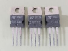Lot Of 3 St Microelectronics Irf740 N-channel Power Mosfet Transistors