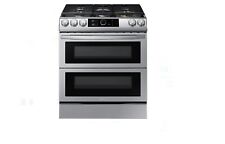 Samsung Ny63t8751ss 30 Inch Slide-in Dual Fuel Smart Range With 5 Sealed Burners