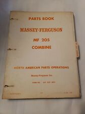 Massey Ferguson Mf 205 Combine Parts Manual Catalog
