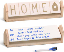 Desk Dry Erase White Board With Home Decor - Reversible Tabletop Words Sign Wh