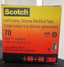 3m Scotch 70 Self-fusing Gray Silicone Electrical Tape 1 In X 30 Ft X .012 In