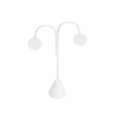 White Single Earring Display Tear Drop Shape 6 14h