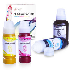 4pk A-sub Sublimation Ink For Ecotank Et 2760 Et-2720 Et-2800 Et-2803 2400 F170