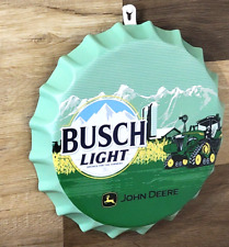 Busch Light J - D Large Bottle Cap Metal Beer Sign Man Cave Bar Decor