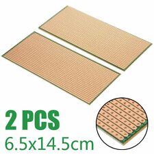 2pcs Stripboard Veroboard 6.5x14.5cm Uncut Pcb Platine Single Side Circuit Board