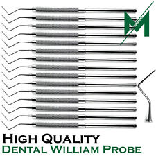 Dental Perio William Probe Periodontal Probes Color Coated Instruments Set Of 15